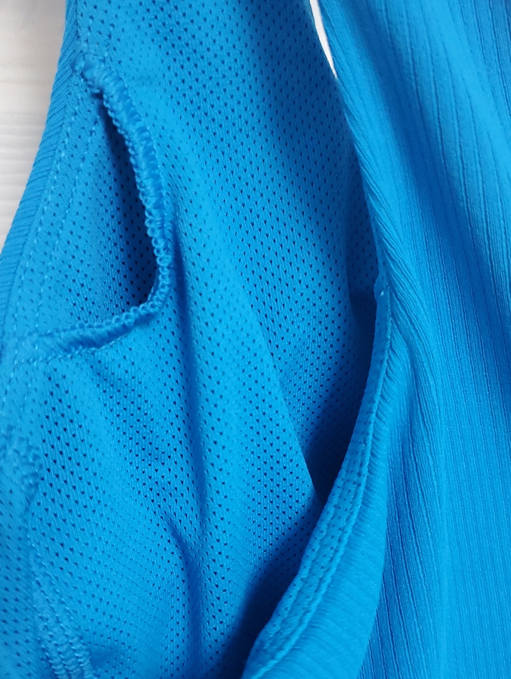 All In Motion Rib Short Bodysuit/Blue - Picture 11 of 16